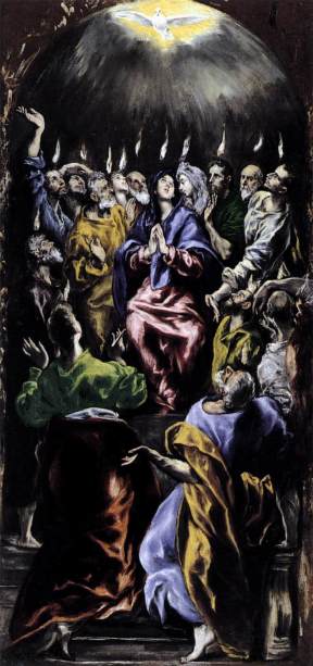 El Greco: Pentecost Prado Museum