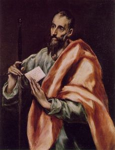 St Paul by El Greco. Photo credit Wikimedia