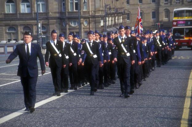 Boys' Brigade marching in Edinburgh